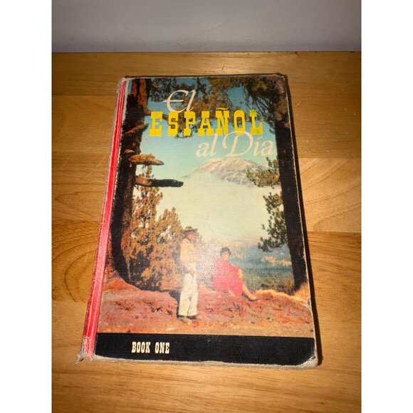El Español Al Día Book One Hardcover Spanish Language Textbook 1956 Laurel Turk - Picture 1 of 16